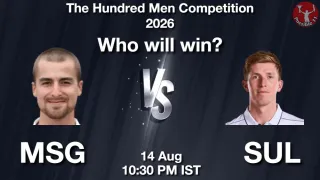 Will MSG (Manchester Super Giants) win?