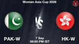 PAK-W vs HK-W 2026,