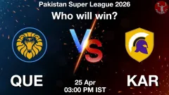 Will QUE (Quetta Gladiators) win?