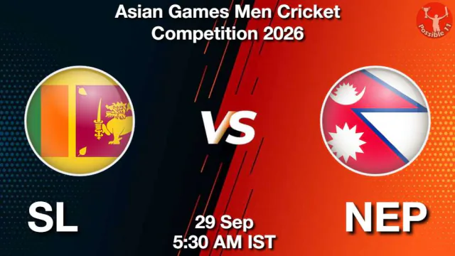 SL vs NEP Asian Games 2026 Match