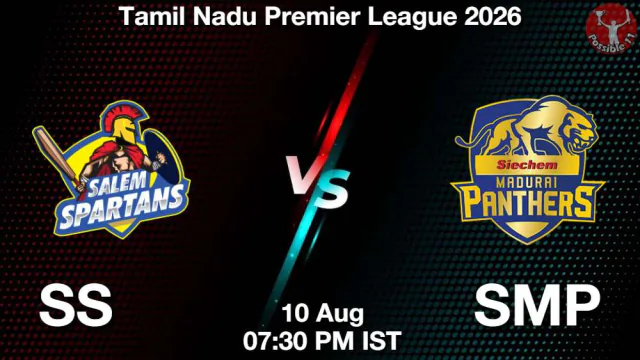SS vs SMP TNPL 2026 मैच प्रीव्यू,