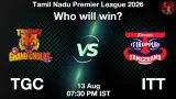 TGC vs ITT Today