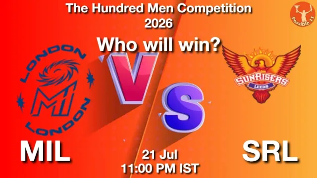 The Hundred Men 2026: Match 1, MIL
