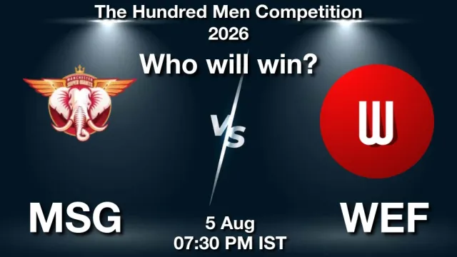 The Hundred Men 2026: Match 21, MSG