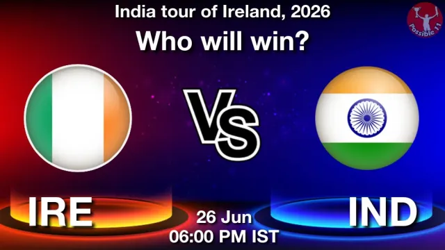 Who will win IRE vs IND 1st