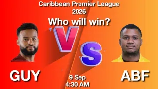 Will GUY (Guyana Amazon Warriors) win?