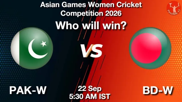 Women Asian Games 2026: PAK-W vs BAN-W