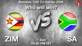 ZIM vs SA Today