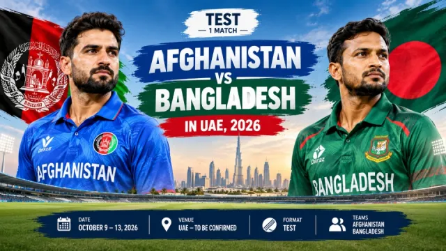 Afghanistan vs Bangladesh in UAE, 2026