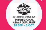 ICC Men T20 World Cup Sub Regional Asia Qualifier A
