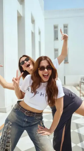 Alia and Sharvari promoted Alpha Picture