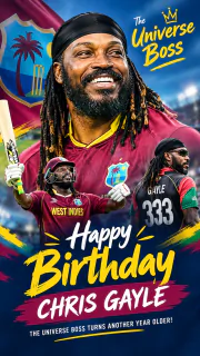 Happy Birthday Chris Gayle: The Universe