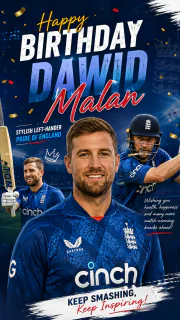 Happy Birthday Dawid Malan