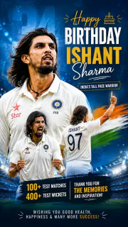 Happy Birthday Ishant Sharma