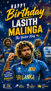 Happy Birthday Lasith Malinga