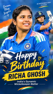 Happy Birthday Richa Ghosh: India’s Dynamic