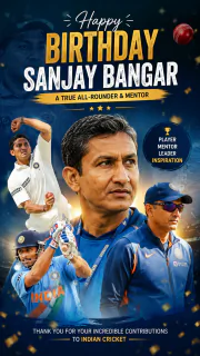 Happy Birthday Sanjay Bangar