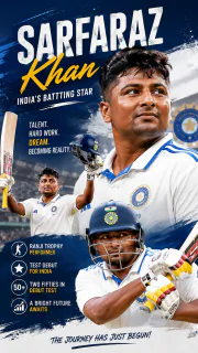 Sarfaraz Khan – India’s Batting Star
