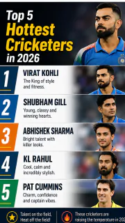 Top 5 Hottest Cricketers in 2026