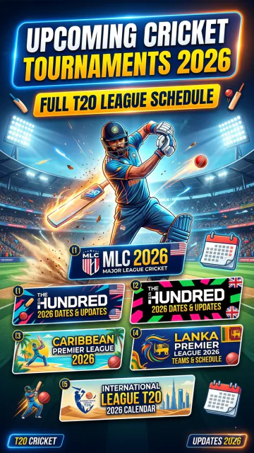 Upcoming Cricket Tournaments 2026: Full Picture