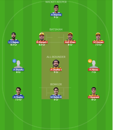 Dream11 SL Team