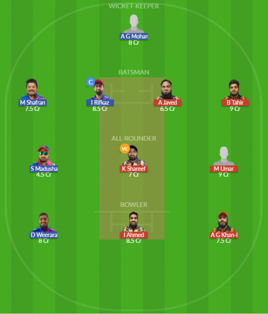 Dream11 SL Team