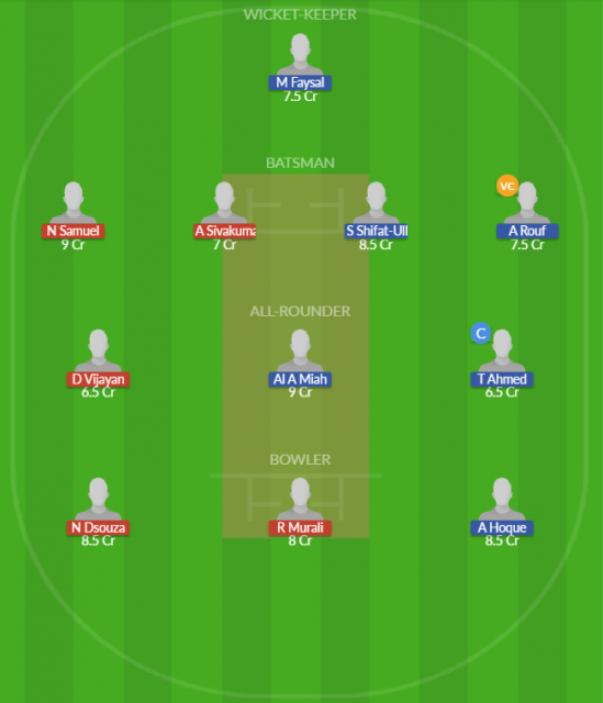 Dream11 SL Team