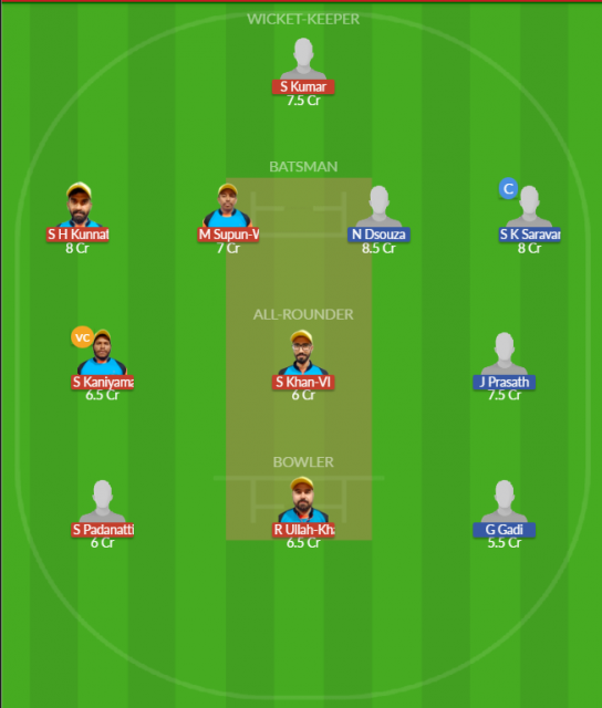 Dream11 SL Team
