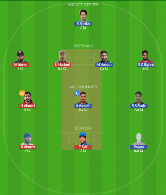 Dream11 SL Team