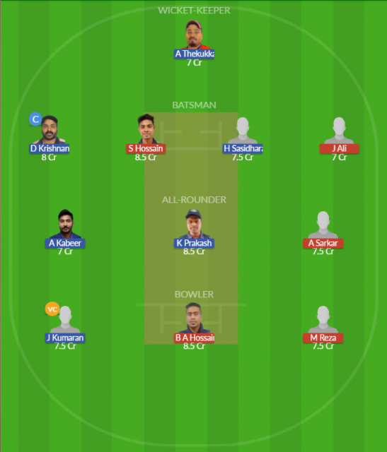 Dream11 SL Team