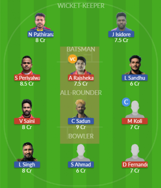 Dream11 SL Team