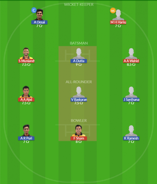 Dream11 SL Team