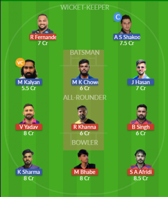 Dream11 SL Team