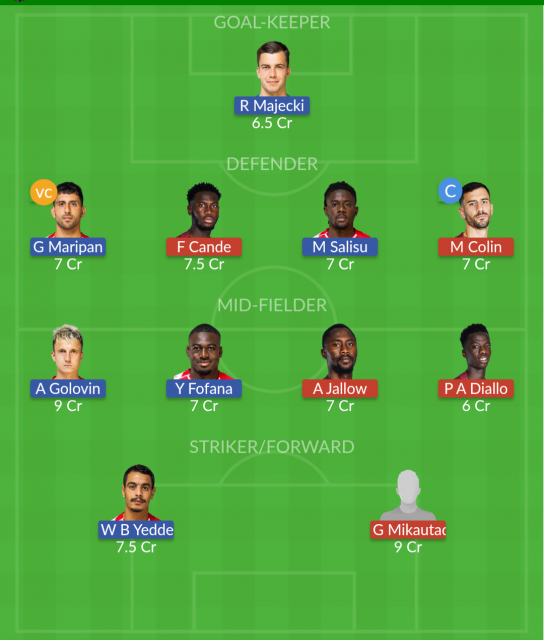 Dream11 SL Team