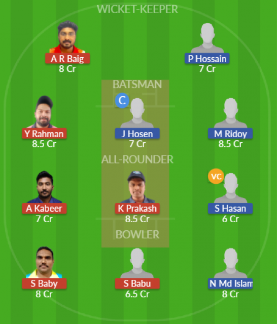 Dream11 SL Team