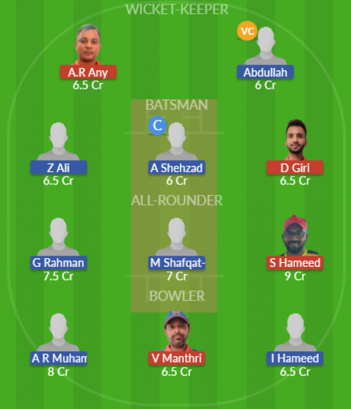 Dream11 SL Team