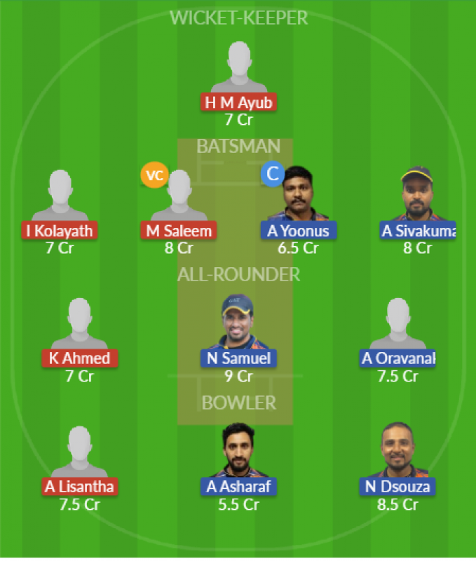 Dream11 SL Team