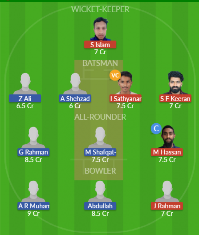 Dream11 SL Team