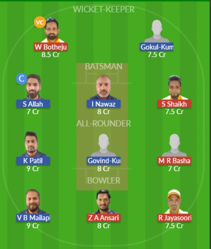 Dream11 SL Team