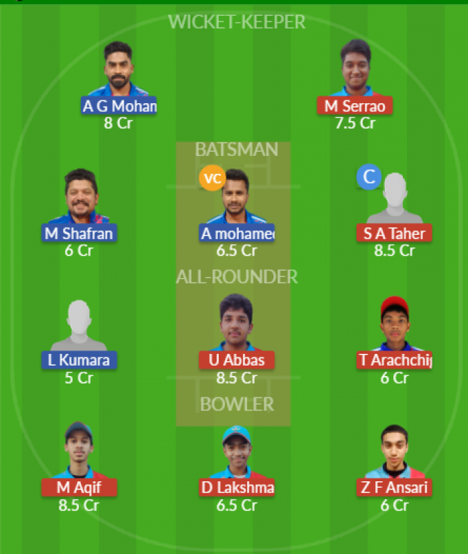 Dream11 SL Team