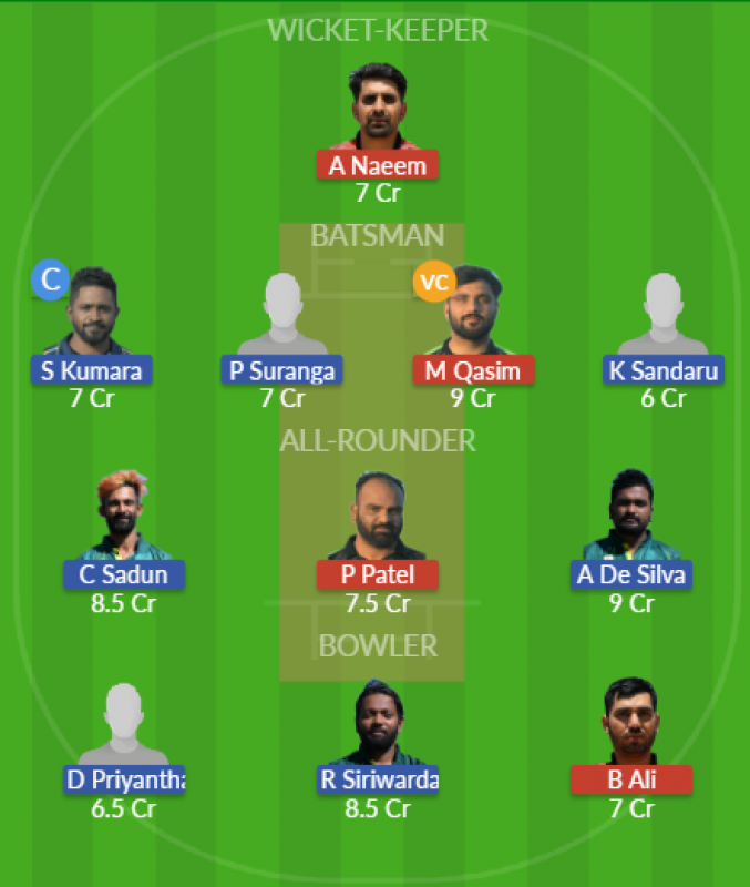 Dream11 SL Team