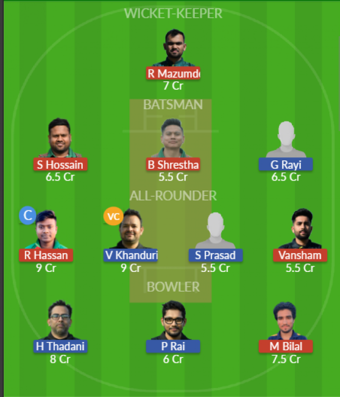 Dream11 SL Team