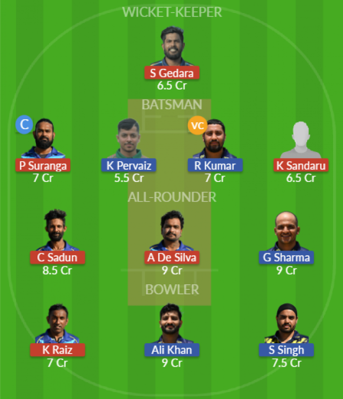Dream11 SL Team