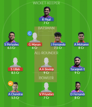 Dream11 SL Team
