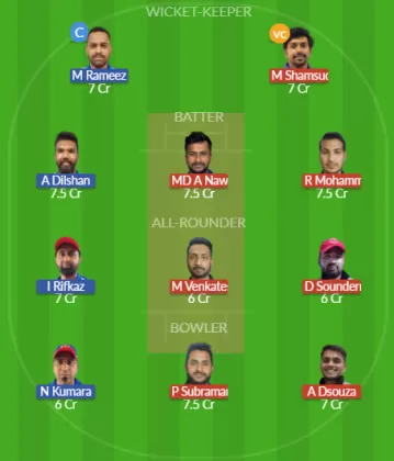 Dream11 SL Team