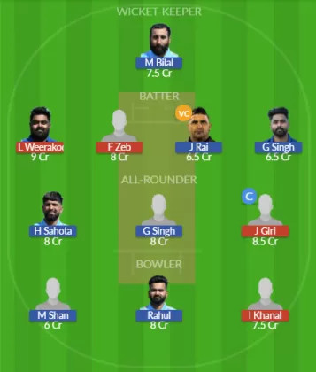 Dream11 SL Team