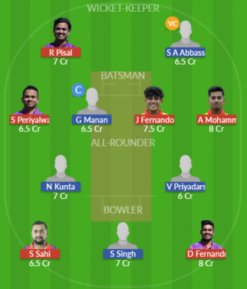 Dream11 SL Team