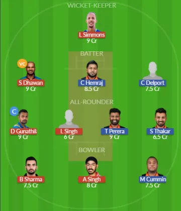 Dream11 SL Team