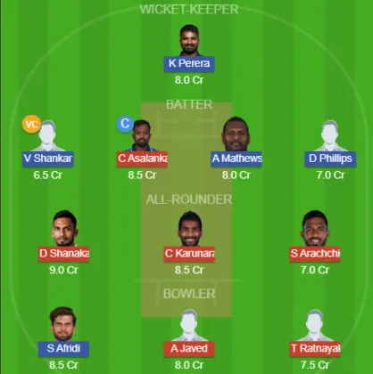 Dream11 SL Team
