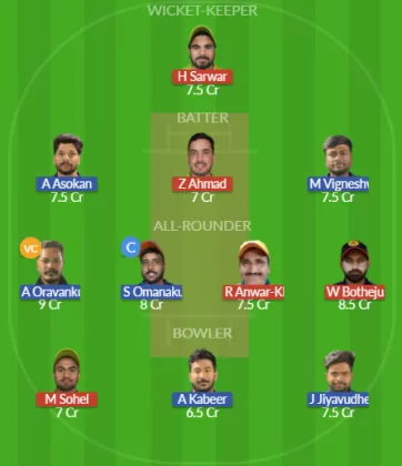 Dream11 SL Team